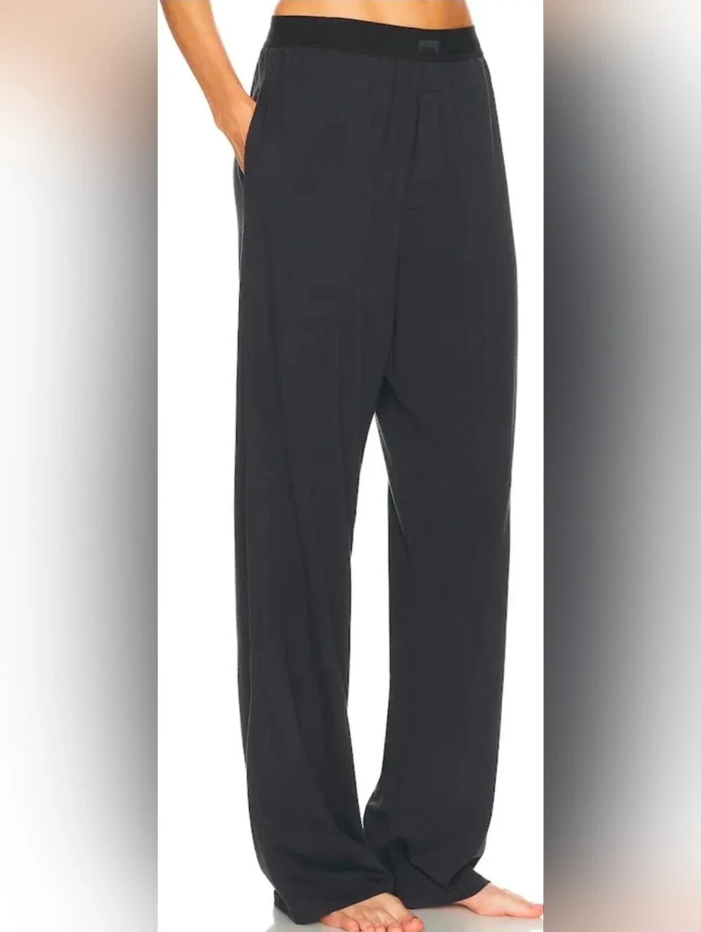Skims Boyfriend Loose Pant Color Onyx Size XS NWT